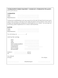 verkoop papieren auto