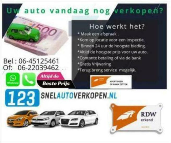 123 auto verkopen